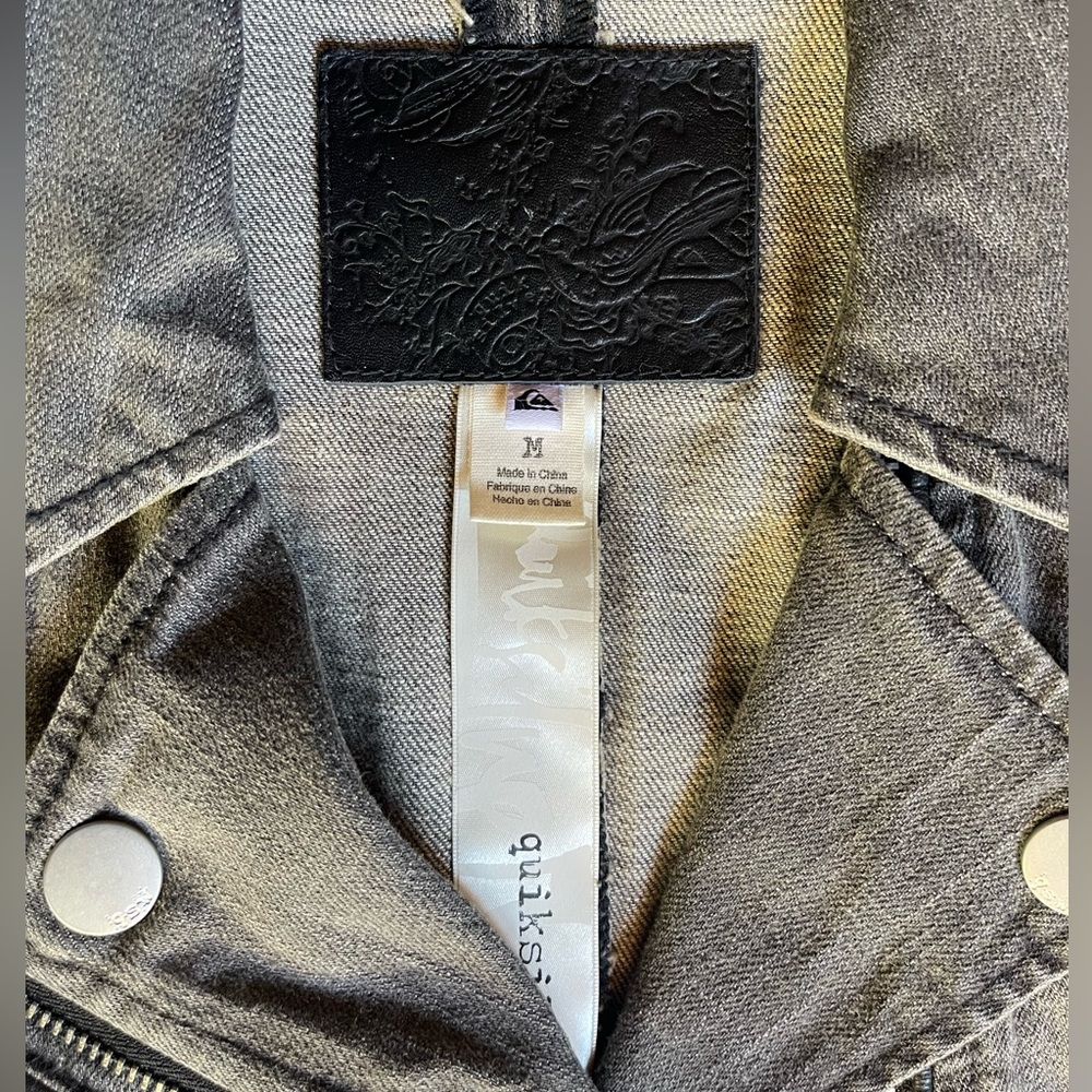 Quiksilver Women’s Denim Moto Jacket View 2